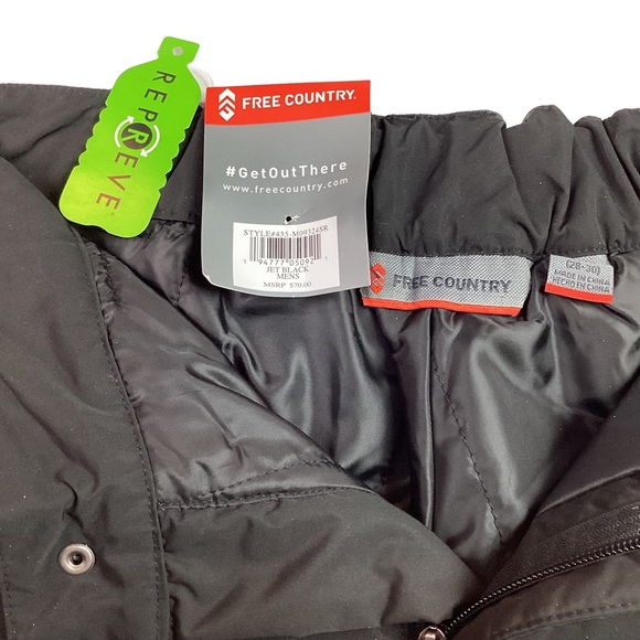 Free Country Ski Pant NWT Black Small Mens - Picture 7 of 10